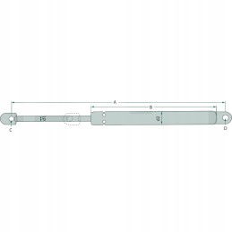 Gas actuator for engine hood JD 3050 AL57949