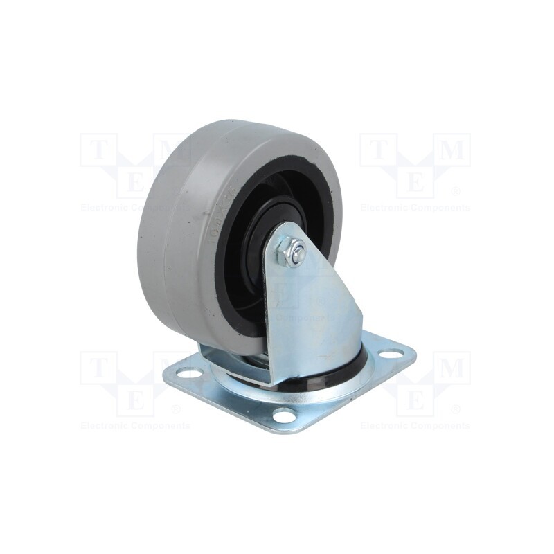 1 pcs x RADER - KPE-POGES 100K1 - Transport wheel, Ø: 100mm, W: 36mm, H: 128mm, torsional, 150kg, POGES