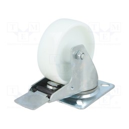 1 pcs x RADER - KPE-PPB 100S-HC - Transport wheel, Ø: 100mm, W: 36mm, H: 128mm, torsional with lock