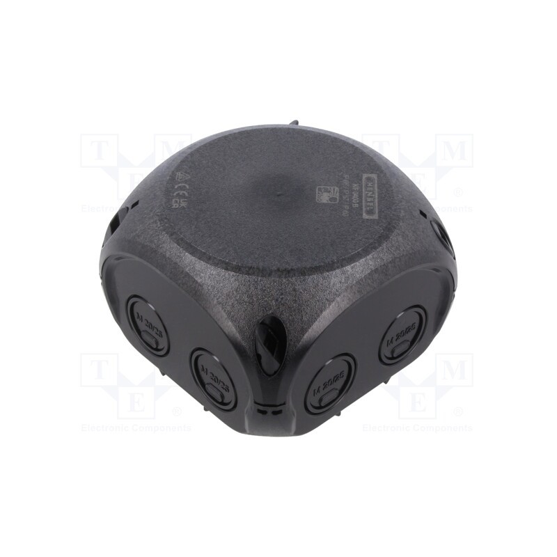 1 pcs x HENSEL - 62000044 - Enclosure: junction box, X: 93mm, Y: 93mm, Z: 62mm, IP66,IP67, black