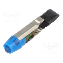 1 pcs x CML INNOVATIVE TECHNOLOGIES - 1505135B3 - Indicator: LED, T5,5, blue, plastic, 24VAC, 24VDC, -20÷60°C, 3mm