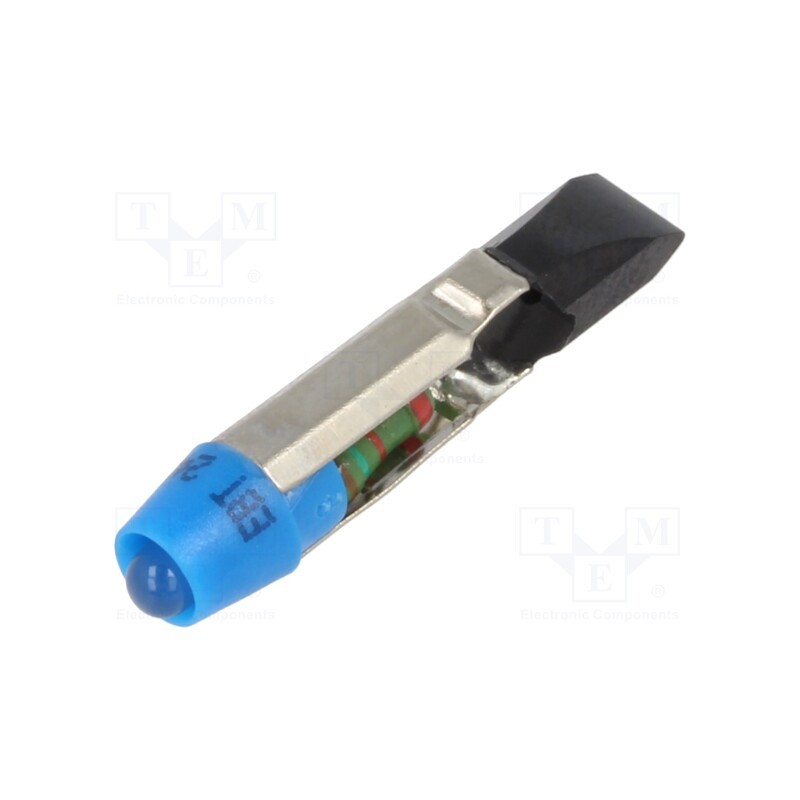 1 pcs x CML INNOVATIVE TECHNOLOGIES - 1505135B3 - Indicator: LED, T5,5, blue, plastic, 24VAC, 24VDC, -20÷60°C, 3mm
