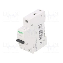 1 pcs x SCHNEIDER ELECTRIC - A9K02110 - Circuit breaker, 230/400VAC, Inom: 10A, Poles: 1, Charact: C, 6kA
