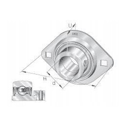 Steel sheet cover mst flan52mst ina fag