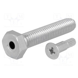 1 pcs x FATH - 098EM08040M - Pin, M8, Plunger mat: steel, Plating: zinc, Thread len: 40mm
