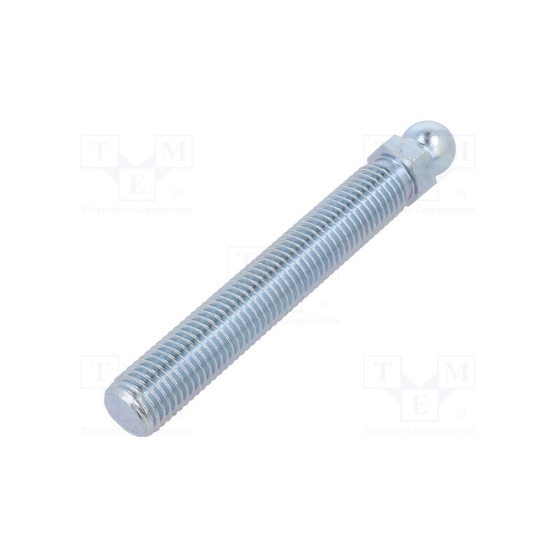 1 pcs x FATH - 098DM16100M - Pin, M16, Plunger mat: steel, Ø: 15mm, Plating: zinc, Spanner: 17mm