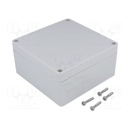 1 pcs x HAMMOND - 1554NGY - Enclosure: multipurpose, X: 120mm, Y: 120mm, Z: 60mm, 1554, ABS, grey