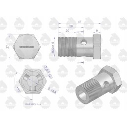 Hydraulic lift connector 84420005 c 385 o
