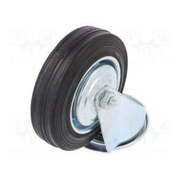 1 pcs x RADER - CKJS-SG 100W - Transport wheel, Ø: 100mm, W: 25mm, H: 128mm, torsional, 70kg, rubber