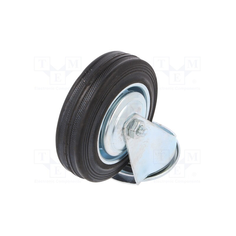 1 pcs x RADER - CKJS-SG 100W - Transport wheel, Ø: 100mm, W: 25mm, H: 128mm, torsional, 70kg, rubber
