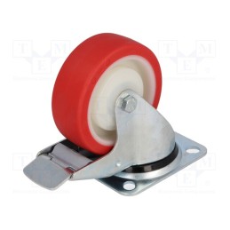 1 pcs x COLSON - BPPU 1001 5100 - Transport wheel, Ø: 100mm, W: 30mm, H: 128mm, torsional, 150kg