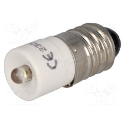 1 pcs x CML INNOVATIVE TECHNOLOGIES - 1860723W3 - LED lamp, white, E10, 230VAC, No.of diodes: 1