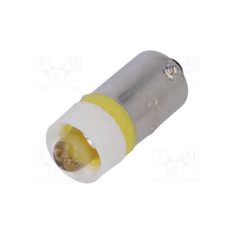 1 pcs x BRIGHTMASTER - LLED-B9/24/Y - LED lamp, yellow, BA9S, 24VDC, 24VAC