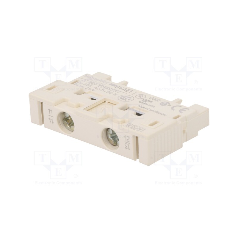 1 pcs x SCHNEIDER ELECTRIC - GVAE1 - Auxiliary contacts, NO or NC, front, Leads: screw terminals