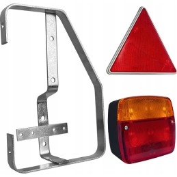 A set of lamps for a trailer with a right bracket