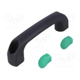 1 pcs x ROZTOCZE - 4.444.001-04 - Handle, polyamide, black, H: 34mm, L: 120mm, W: 18mm, 530N