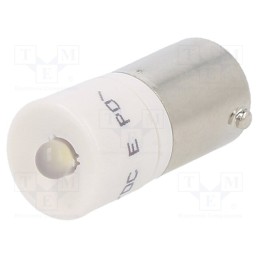 1 pcs x CML INNOVATIVE TECHNOLOGIES - 1860035W3D - Indicator: LED, BA9S,T10, white, plastic, 24VAC, 24VDC, -20÷60°C