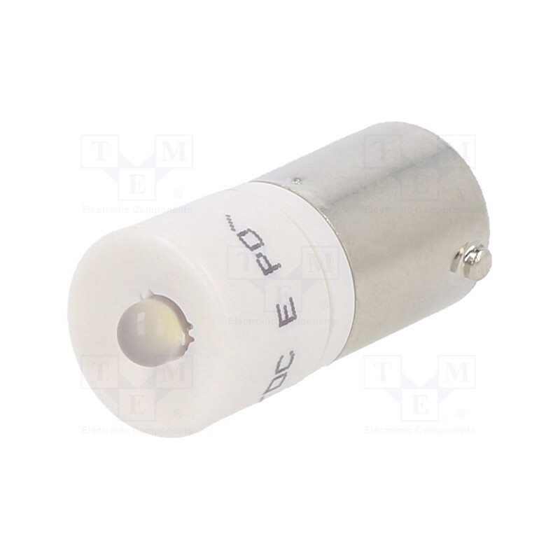 1 pcs x CML INNOVATIVE TECHNOLOGIES - 1860035W3D - Indicator: LED, BA9S,T10, white, plastic, 24VAC, 24VDC, -20÷60°C