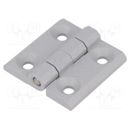 1 pcs x ELESA+GANTER - GN 237-ZD-50-50-A-SR - Hinge, Width: 50mm, zinc and aluminium alloy, silver, H: 50mm