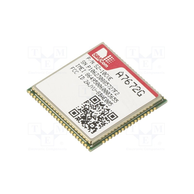 1 pcs x SIMCOM - S2-10CVE - Module: LTE, Down: 10Mbps, Up: 5Mbps, SMD, EDGE,GPRS,GSM,LTE CAT1