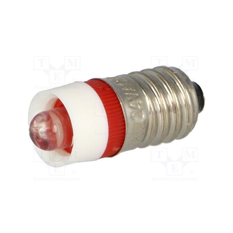 1 pcs x BRIGHTMASTER - LLED-E10/24/R - LED lamp, red, E10, 24VDC, 24VAC