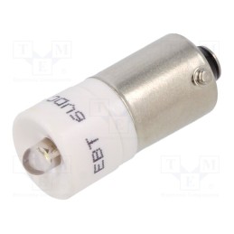 1 pcs x CML INNOVATIVE TECHNOLOGIES - 1860015W3 - Indicator: LED, BA9S,T10, white, plastic, 6VDC, -20÷60°C