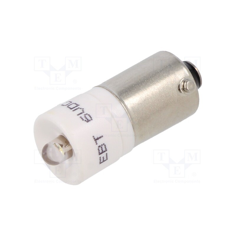 1 pcs x CML INNOVATIVE TECHNOLOGIES - 1860015W3 - Indicator: LED, BA9S,T10, white, plastic, 6VDC, -20÷60°C