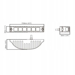 Work lamp 6led flood 16w 12 24v 826lm ece r10