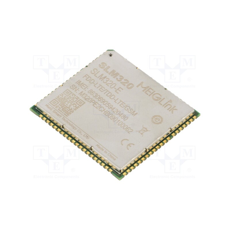 1 pcs x MEIG SMART TECHNOLOGY - M320PE2C - Module: LTE, Down: 10Mbps, Up: 5Mbps, 32x29x2.4mm