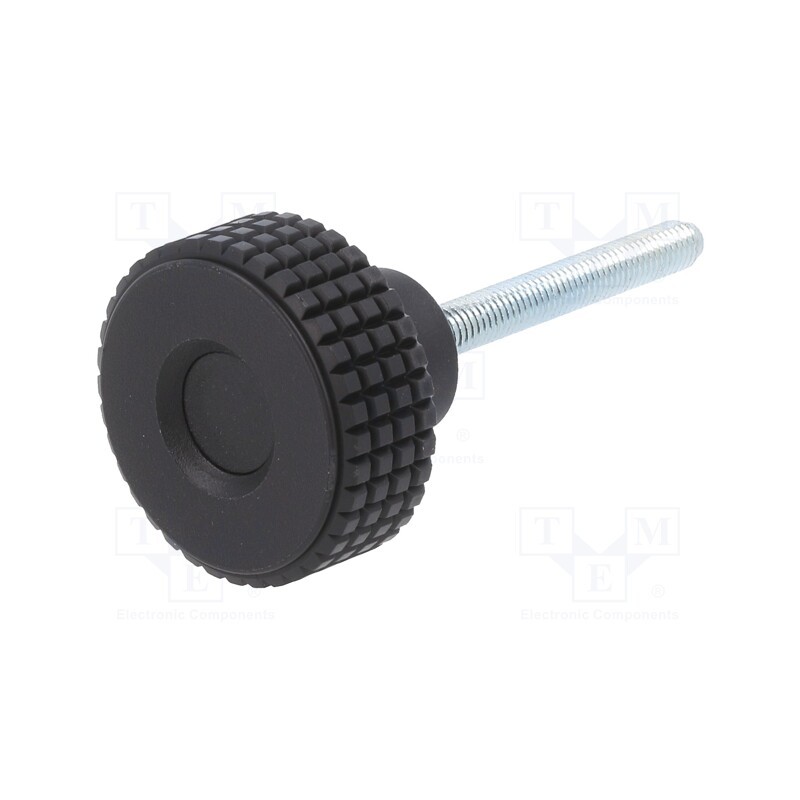 1 pcs x ELESA+GANTER - MBT.30 P-M5X40-C9 - Knob, Ø: 31mm, Ext.thread: M5, 40mm, H: 24mm, technopolymer PP, MBT-P