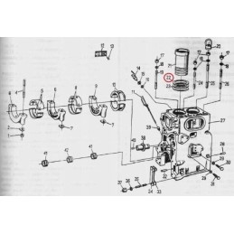 Cylinder liner copper seal washer c
