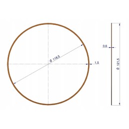 Cylinder liner copper seal washer c