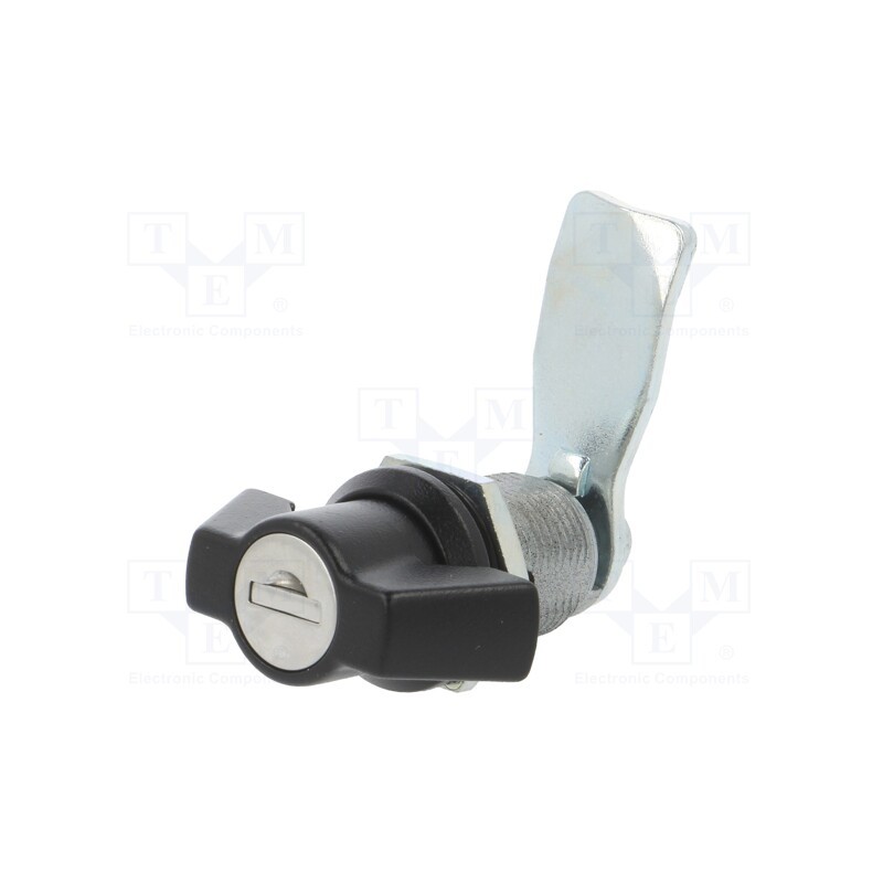 1 pcs x ROZTOCZE - 2.PM30.002-30 - Lock, zinc and aluminium alloy, 30mm, black finish, Kit: key x2