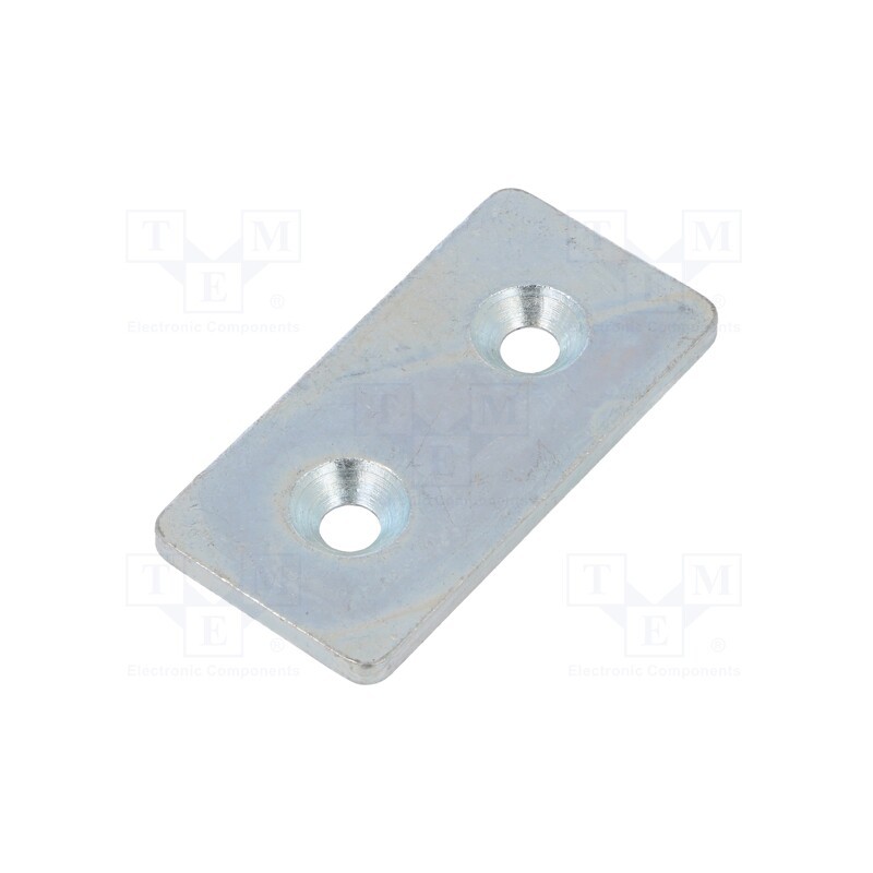 1 pcs x ELESA+GANTER - GN 967-40-80-F-1-ZB - Flat bar, for profiles, W: 40mm, L: 80mm, steel, Size: 40mm, steel