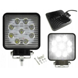 Work lamp 9 LED 12v 24v square halogen