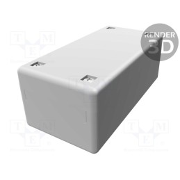 1 pcs x HAMMOND - MB105040 - Enclosure: multipurpose, X: 50mm, Y: 100mm, Z: 40mm, MB, polystyrene
