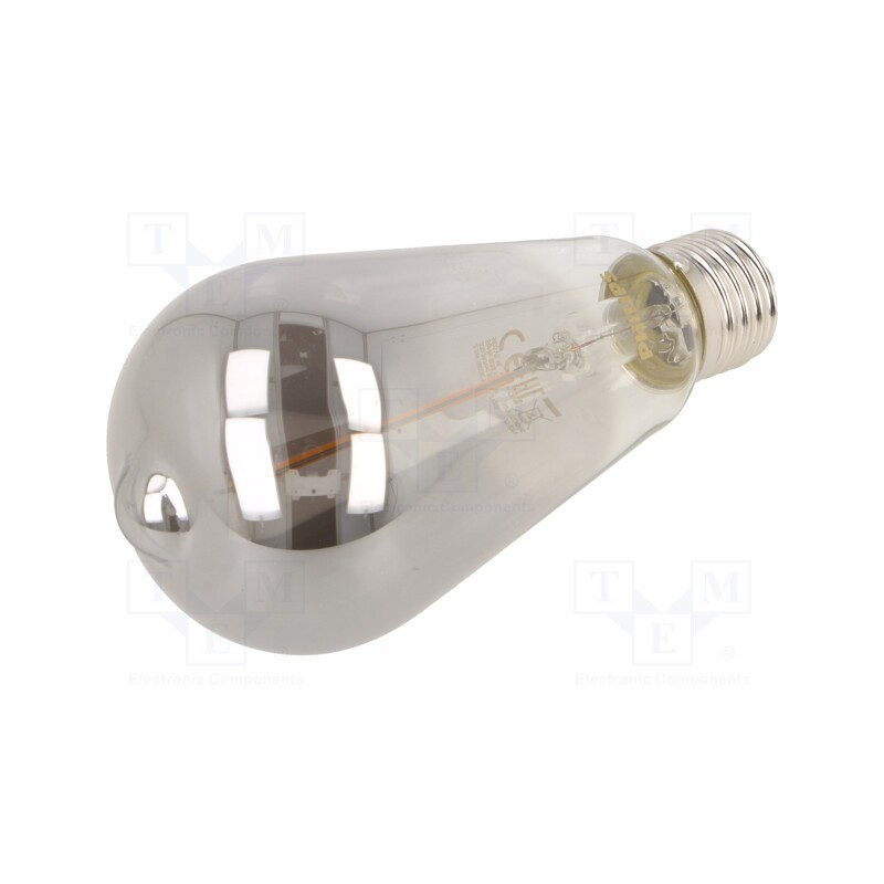 1 pcs x PHILIPS - 8718699759650 - LED lamp, smoky, E27, 230VAC, 100lm, P: 2.3W, 1800K, CRImin: 80