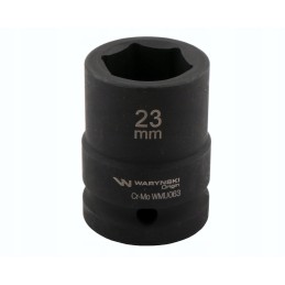 Hexagonal impact socket 3 4 23 mm crm