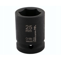 Hexagonal impact socket 3 4 25 mm crm