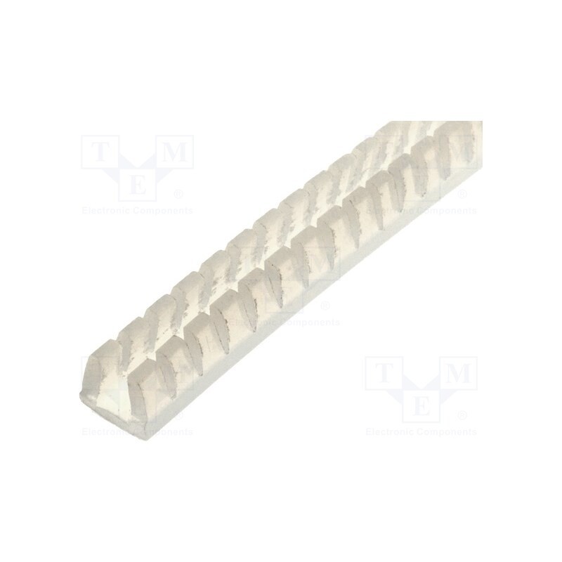 1 pcs x FIX&FASTEN - KG-024 - Hole and edge shield, polyetylene, L: 10m, natural, H: 5.7mm