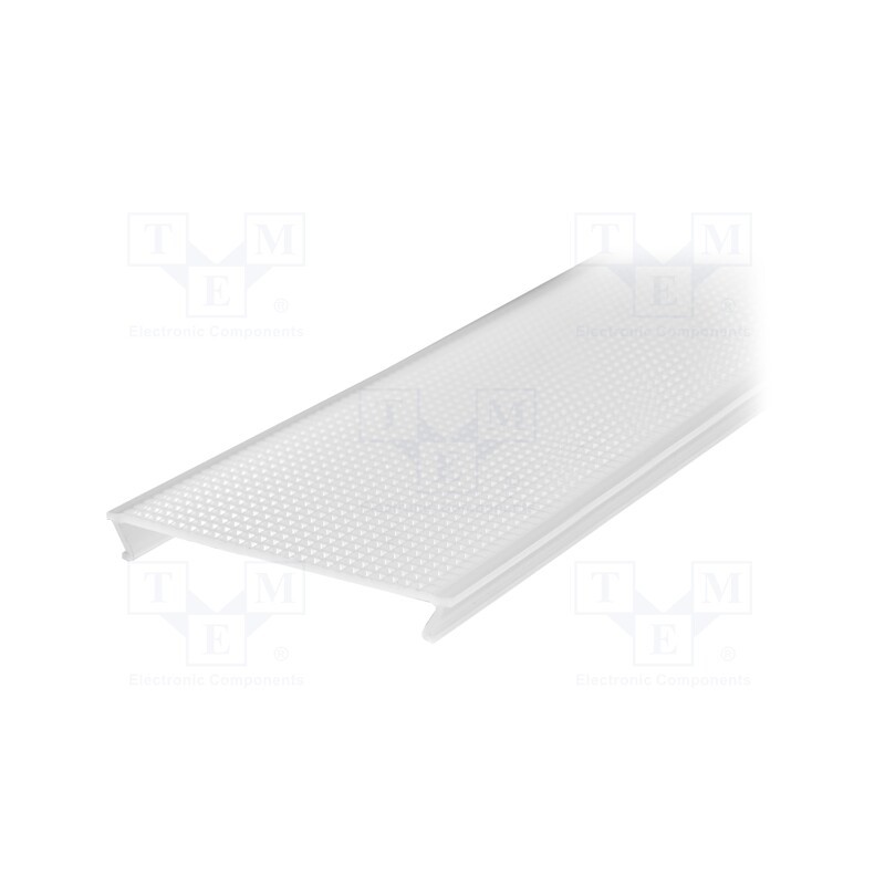 1 pcs x TOPMET - 63680038 - Cover for LED profiles, white, 1m, Kind of shutter: C10, push-in