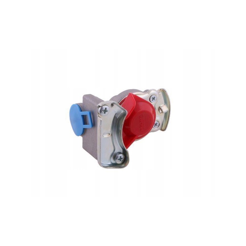 Soft air connector with red double-circuit valve