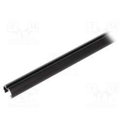 1 pcs x KLUu015a - A08505A07_1 - Profiles for LED modules, black, 1m, OLEK, aluminium, anodized