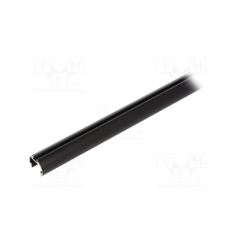 1 pcs x KLUu015a - A08505A07_1 - Profiles for LED modules, black, 1m, OLEK, aluminium, anodized