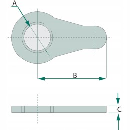 Locking nut 50mm 15mm granite