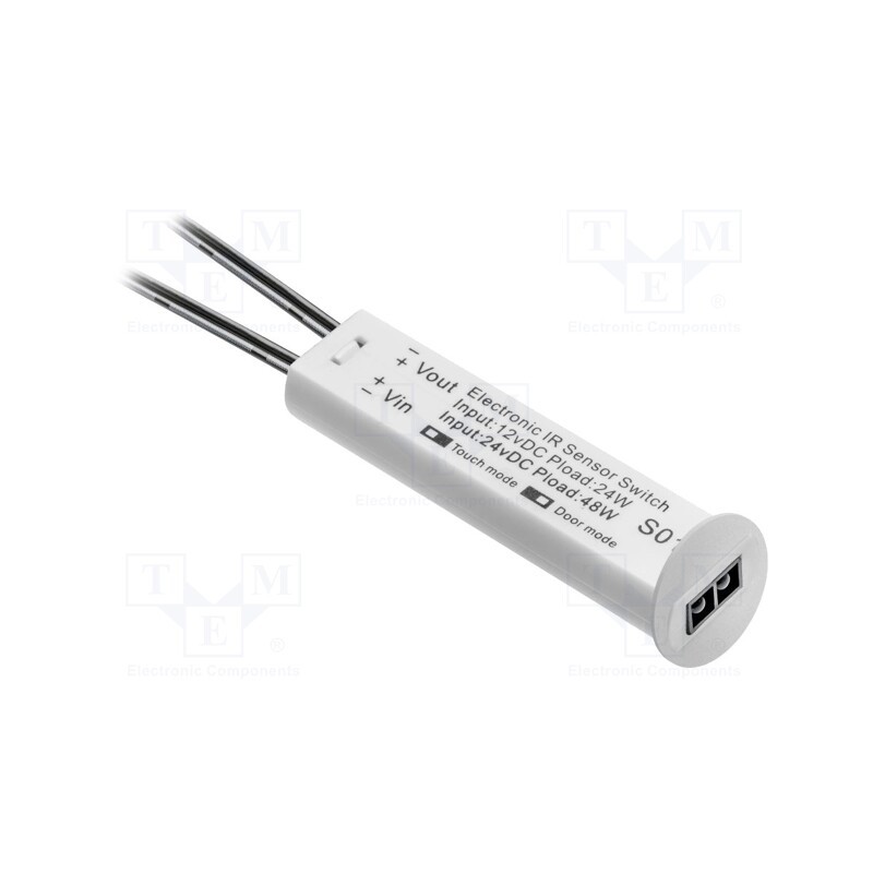 1 pcs x GTV Poland - AE-WBBUNI-10DIM - Touchless switch, white, 12VDC,24VDC, with motion detector