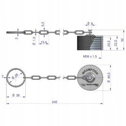 Bison m18x1 5 screwed valve socket quick connector
