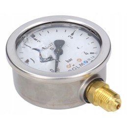 Glycerin manometer m63 0 4 bar bottom connection g