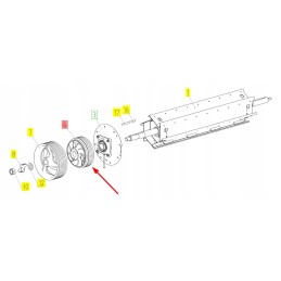 100034687 straw deflector pulley
