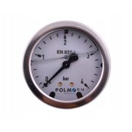 Glycerine pressure gauge m63 0 4 bar rear connection g